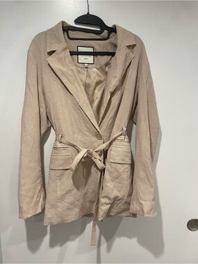 Beige Loose Blazer from Bagatelle
